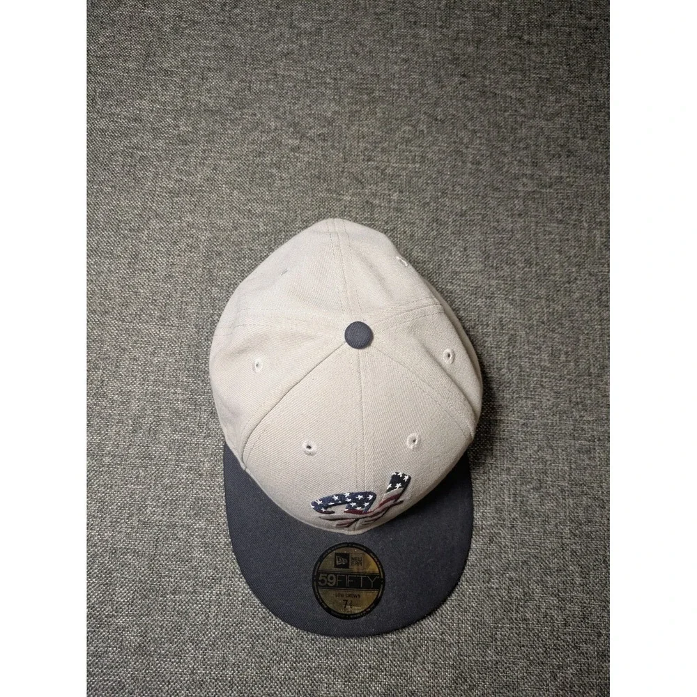 Hartford Yard Goats Milb New‎ Era Hat 7 3/4 Fitted USA Flag logo Baseball Cap